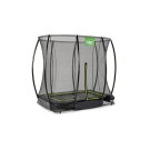 Cama elástica enterrada EXIT Silhouette 153x214cm con red de seguridad, color negro