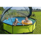 Piscina EXIT Lime &oslash;300x76cm con bomba de depuraci&oacute;n y c&uacute;pula, color verde