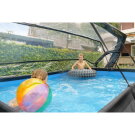 Piscina EXIT Black Wood 300x200x65cm con bomba de depuraci&oacute;n y c&uacute;pula, color negro