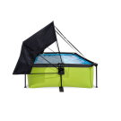 Piscina EXIT Lime 220x150x65cm con bomba de depuración y toldo, color verde