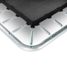 EXIT Silhouette ground trampoline 244x366cm with safety net - black