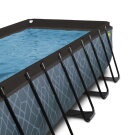 Piscina EXIT Stone 540x250x100cm con bomba de depuración, color gris