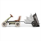 EXIT Foxy kart con remolque para niños verde | a partir de 2 años