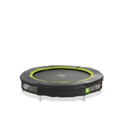 Cama elástica enterrada deportiva EXIT Silhouette ø183cm, color negro