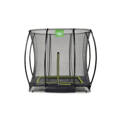 Cama elástica enterrada EXIT Silhouette 153x214cm con red de seguridad, color negro