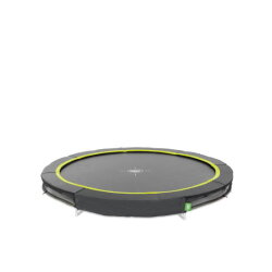 Cama elástica enterrada deportiva EXIT Silhouette ø244cm, color negro